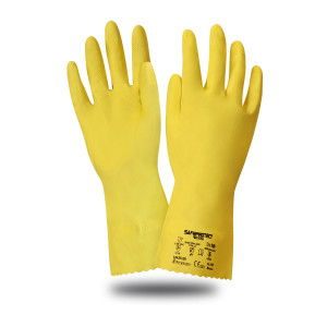 Перчатки ЧИСТОТА Safeprotect® (латекс, хлопк.слой, толщ.0,38мм, дл.300мм)